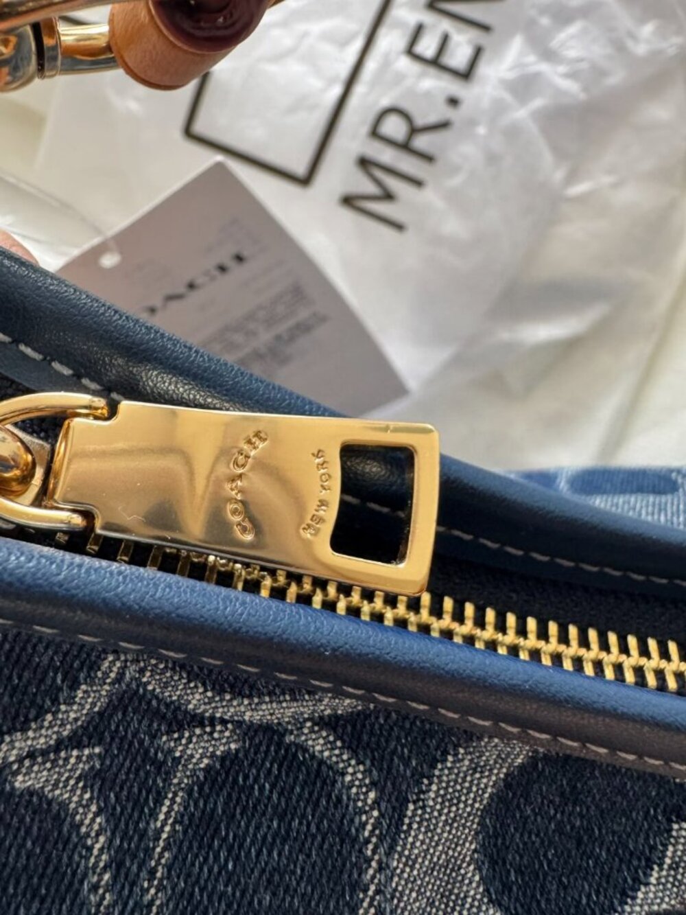 Coach Laurel CY702 Denim Shoulder Crossbody Bag. - Picture 6 of 9